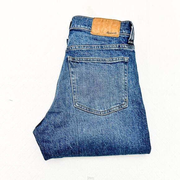 Madewell Men's Relaxed Taper Med/Dark Wash Denim Jeans Size 28 x 32 - Picture 1 of 9